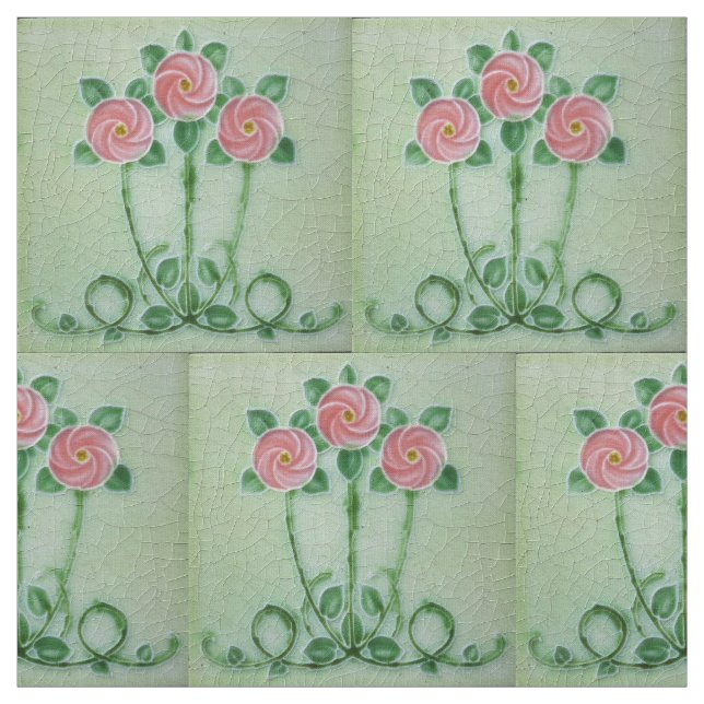 Three Pink Roses Thunder_Cove  Fabric (Swatch)