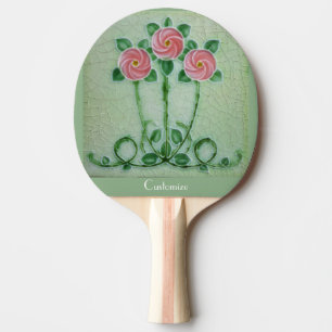 Three Pink Roses Thunder_Cove Ping Pong Paddle