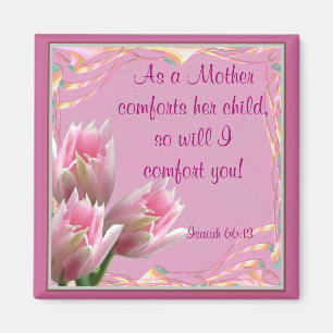 Three Pink Tulips Magnet