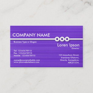 Three Portholes Line - Purple Brushed Business Card