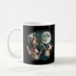 Three Possum Moon 3Opossum Funny Weird Cursed Meme Coffee Mug
