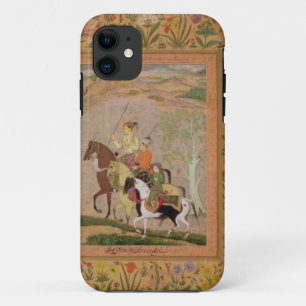 Three Princes Going Hunting, c.1635 (gouache on pa iPhone 11 Case