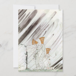 Three Princesses in Blue Mountain by Kay Nielsen Invitation