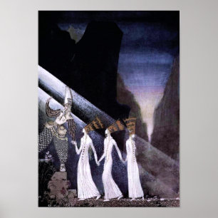 Three Princesses in the Blue Mountain Print