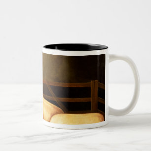 Three Prize Pigs outside a Sty Two-Tone Coffee Mug