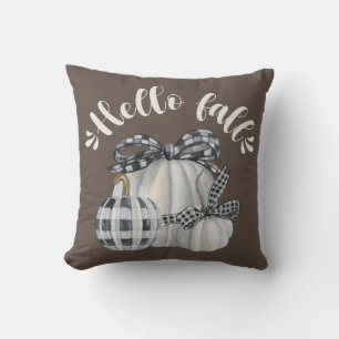 Three Pumpkin Hello Fall Cushion