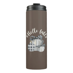 Three Pumpkin Hello Fall Thermal Tumbler
