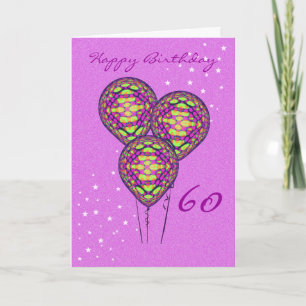 Three Purple Balloons (add photograph inside) Card