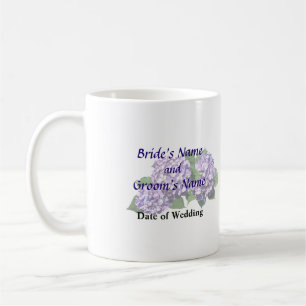 Three Purple Hydrangea Clusters Wedding Products Coffee Mug