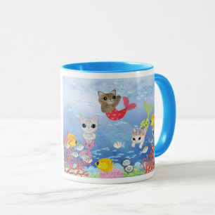 Three Purrmaids Mug