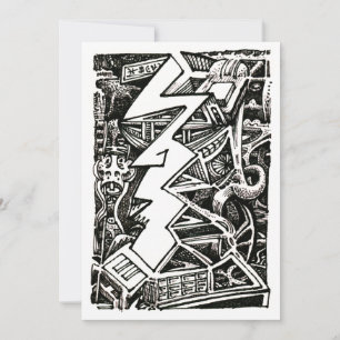 Three Quarter Flat Card