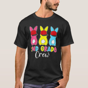 Three Rabbits Bunny 2Nd Grade Crew Easter Day Kids T-Shirt
