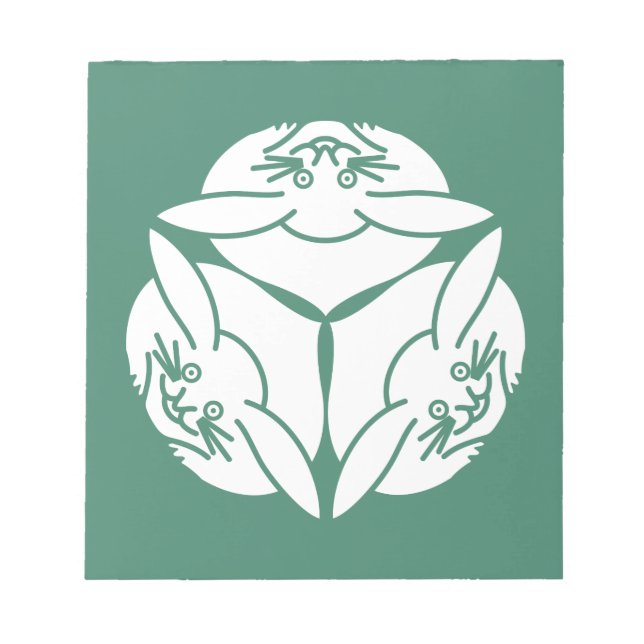 Three rabbits notepad (Front)