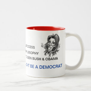 Three Reasons You Might be a Democrat Two-Tone Coffee Mug