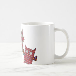 Three Red Owls Coffee Mug