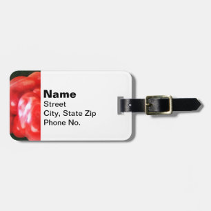 Three Red Peppers Luggage Tag