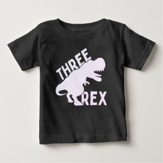 Three Rex 3 rd Birthday Shirt,Three Year Olds  Baby T-Shirt