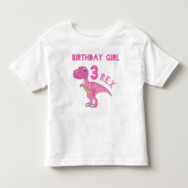 three rex birthday shirt (Front)