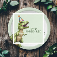 Three-Rex Dinosaur Birthday | Green Dino