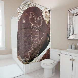 Three Rivers Petroglyphs Shower Curtain