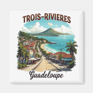 THREE RIVIEWS GUADELOUPE MAGNET