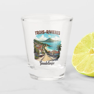 THREE RIVIEWS GUADELOUPE SHOT GLASS