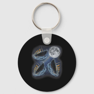 Three Rms Titanic Moon 3 Howling At Moon Funny Wei Key Ring