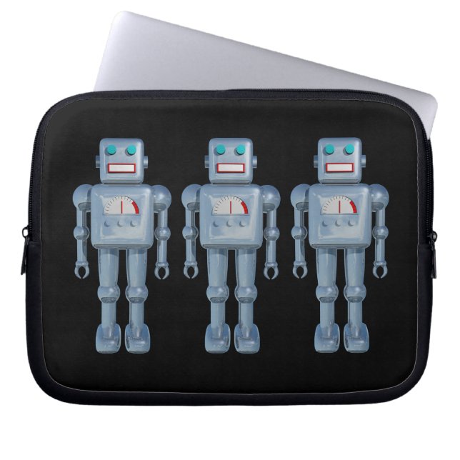 Three Robots Laptop Sleeve (Front)