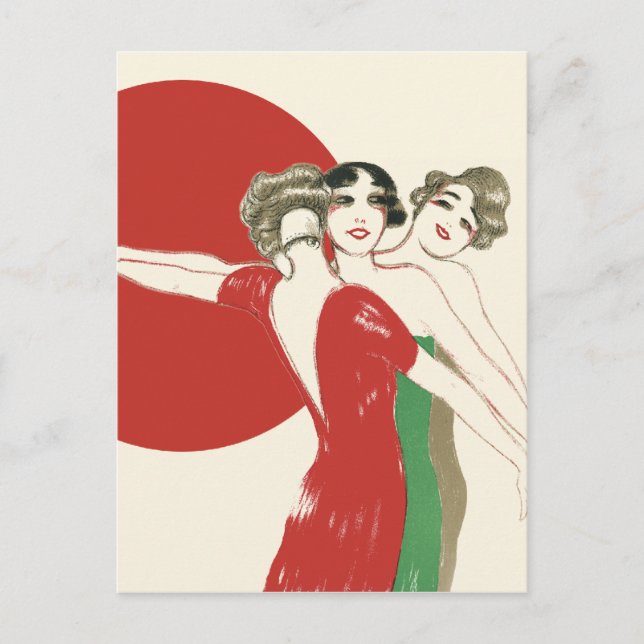 THREE ROSES, Art Deco Ladies: CHRISTMAS HOLIDAY (Front)