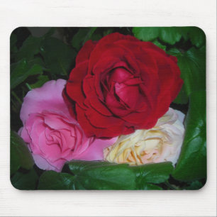 THREE ROSES MOUSE PAD