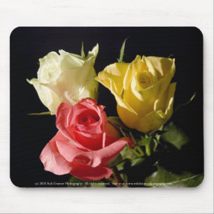 Three roses mouse pad
