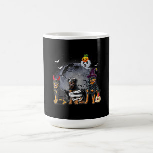 Three Rottweilers Satan Witch Mummy Halloween Cost Coffee Mug