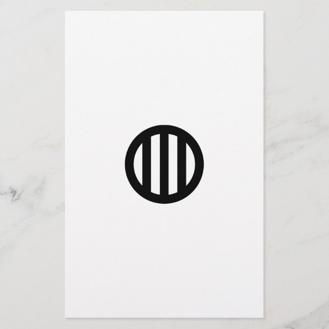 Three Round Draw Stationery (Front)