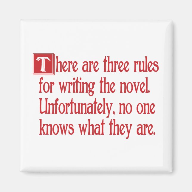 Three Rules Magnet (Front)