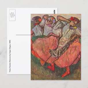 Three Russian Dancers by Edgar Degas Postcard