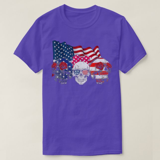 Three s happy independence day 4th of july america T-Shirt (Design Front)