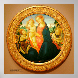Three sacred Children by Sellaio Poster