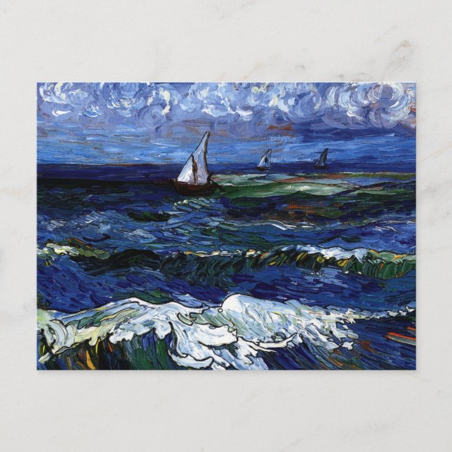 Three Sailboats Postcard (Front)