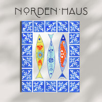 Three Sardines + Blue Tile 