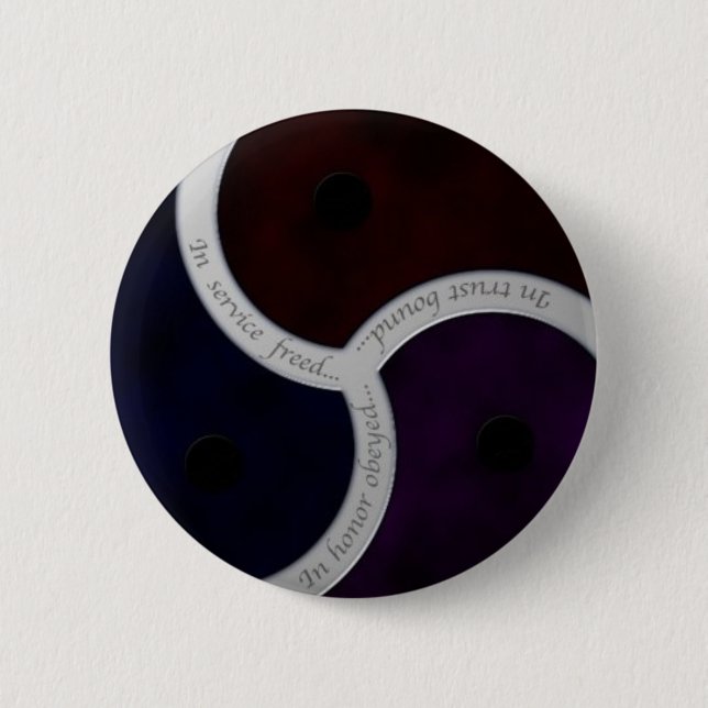 Three Sayings Triskele 6 Cm Round Badge (Front)