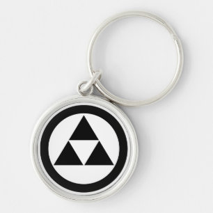 Three scales in circle key ring
