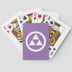 Three scales in circle playing cards