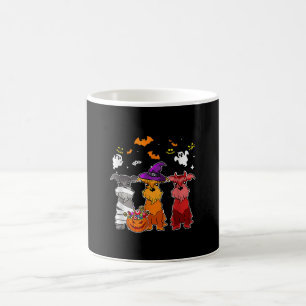Three Schnauzer Witch Hat Cute Halloween Gifts Coffee Mug