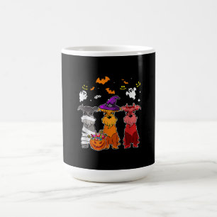 Three Schnauzer Witch Hat Cute Halloween Gifts Coffee Mug