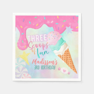 Three Scoops of Fun Napkin