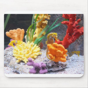 Three seahorses mouse pad