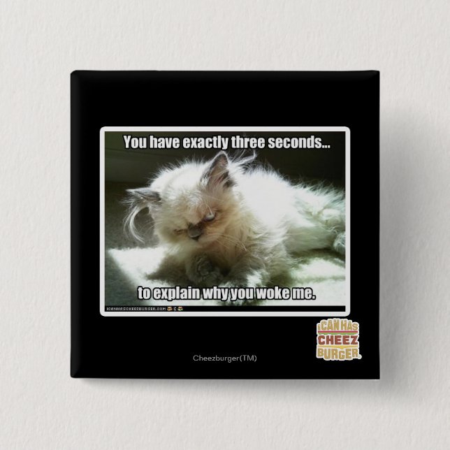 Three seconds 15 cm square badge (Front)