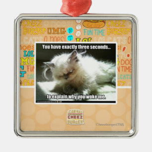 Three seconds metal ornament