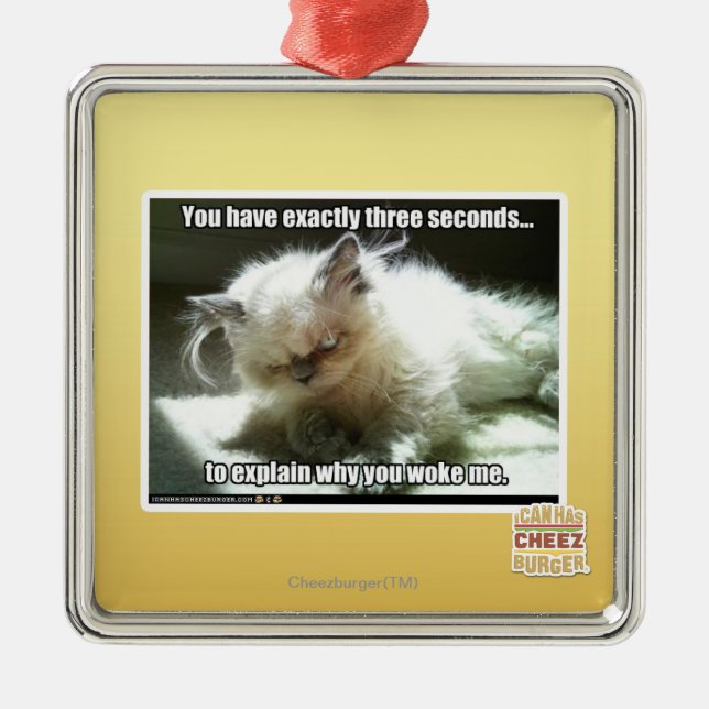 Three seconds metal tree decoration (Front)