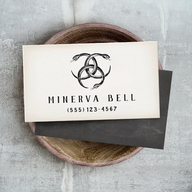 Three Serpents Halloween Business Card (Creator Uploaded)